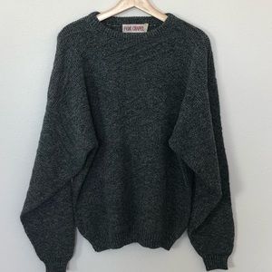 Dark Grey Pull Over Bulky Sweater Size M